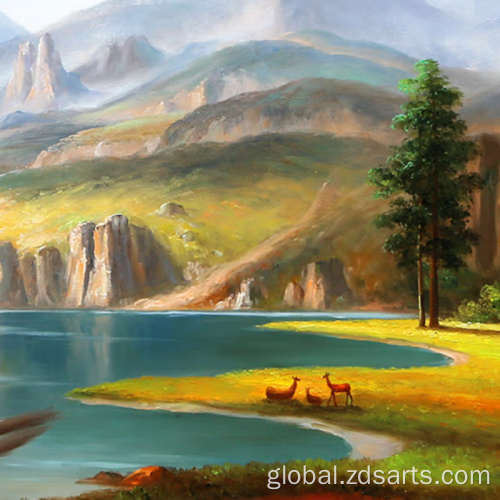 Oil Painting Drawing of oil painting works Supplier